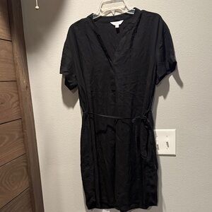 Time & Tru Black Short Sleeve Dress M
